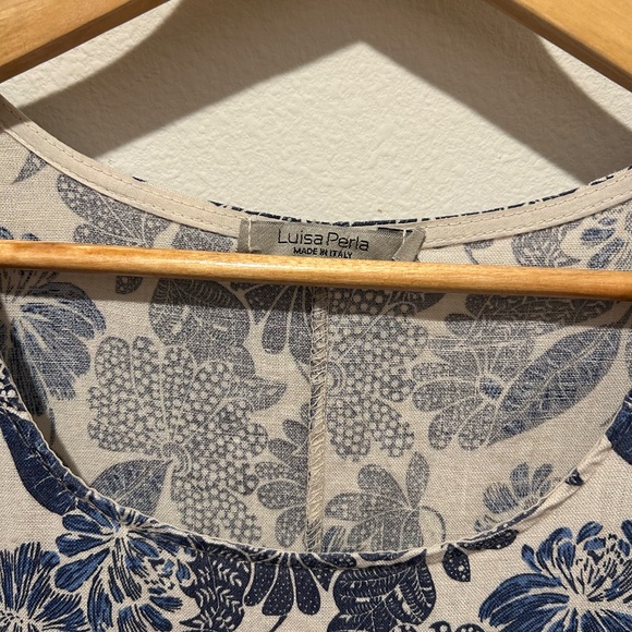 Luisa Perla Blue and White Dress - Picture 3 of 4